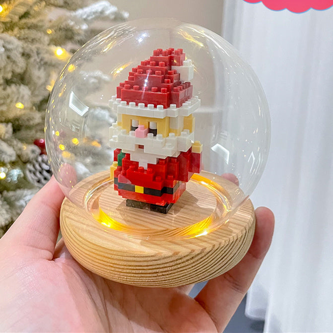 Weihnachts serie kleine Partikel montage Bausteine Spielzeug Puzzle Ornamente