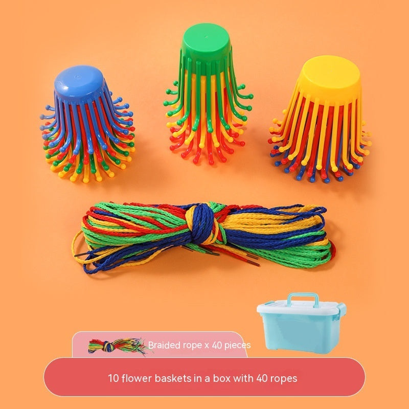 Kinder handgemachtes Diy gewebtes Gewindes pielzeug