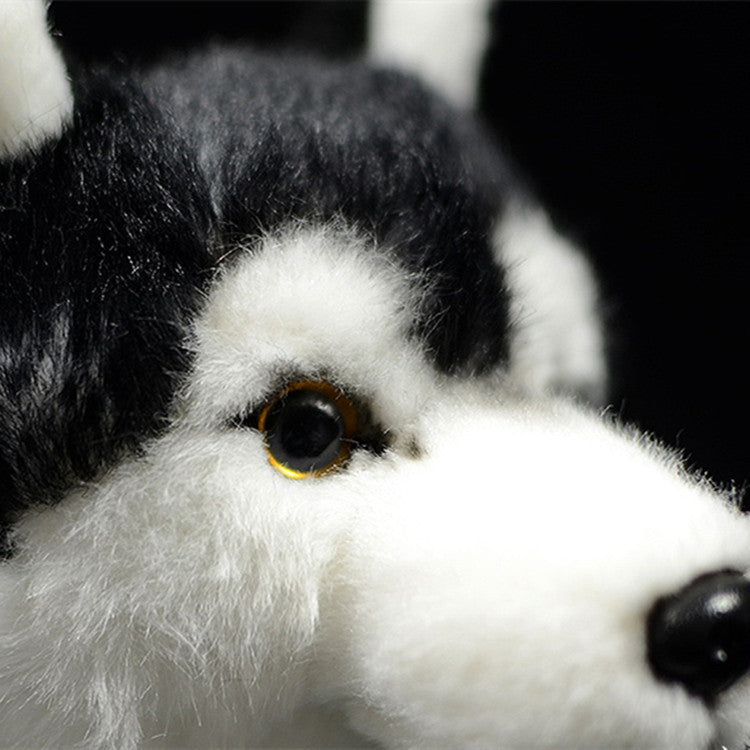 Mandarin Augen Husky Hunde Figur Schlitten Hund Plüschtiere