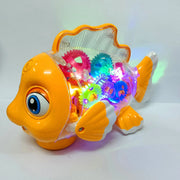 Elektrische Getriebe Goldfisch Spielzeug Lichter Musik Universal Walking