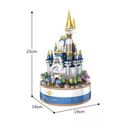 Mini Castle Music Box Building Blocks Assembled Toys