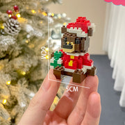 Weihnachts serie kleine Partikel montage Bausteine Spielzeug Puzzle Ornamente