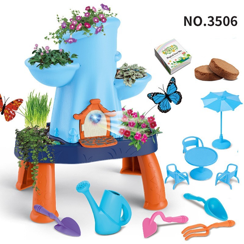 Kinder-Puzzle-Spielzeug zum Blumenpflanzen mit Geräuschen