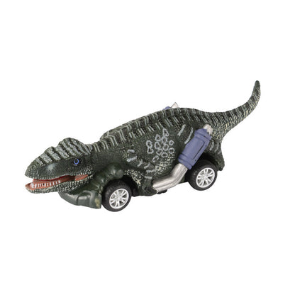 Neues Dinosaurier-Pullback-Auto vierrädriges Dinosaurier-Modell auto, kleines Rennsport-Dinosaurier-Spielzeug für Kinder