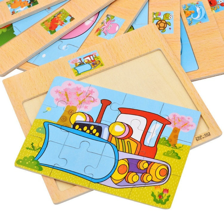 mytooy Holzpuzzle 12-teilig