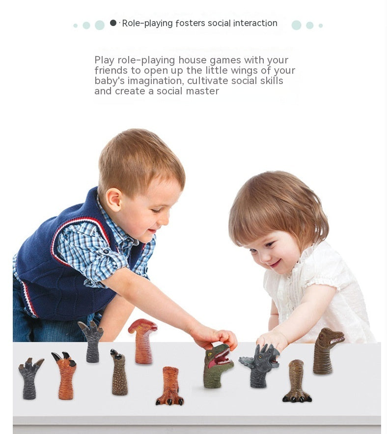 Kinder Früher ziehung Finger puppen Dinosaurier Spielzeug