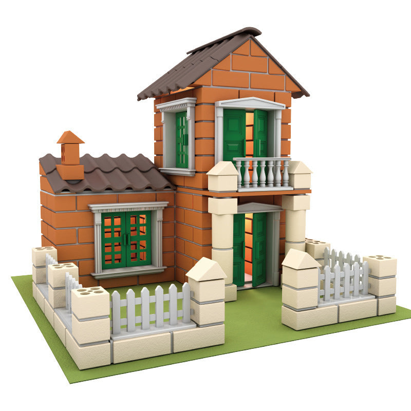 Kinder-Baustein-Villa Bauhaus Spielzeug