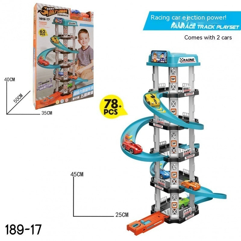 Track Toys Kinder große Auswurf Parkplatz Plastiks pielzeug