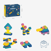 "Kindergarten-Bauklötze aus Kunststoff, zusammengebautes Lernspielzeug, tragbares Geschenkset in einer Box"