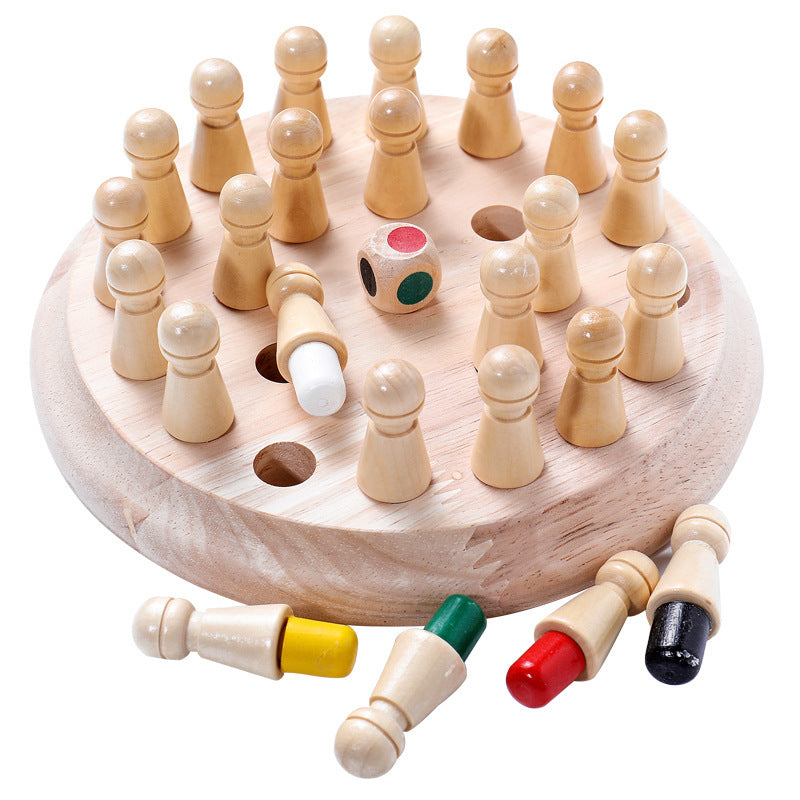 Kind Holz Puzzle Spielzeug Speicher Schach
