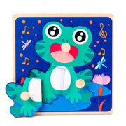 Kinderspielzeug Holz Neu 3D Dreidimensionale Holz-Pegs Handgreif-Puzzle
