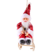 Cartoon Stoff Plüsch Santa Claus Puppen Kinderspiel zeug Anhänger Fenster Dekorationen