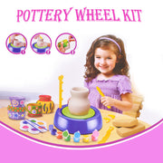 Spielzeug für Kinder mit Farben und Werkzeugen Diy Toy Clay Töpfe Herstellung Keramik Rad Set für Kinder Geschenke