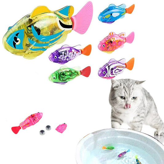 Kinder interaktives elektrisches Fisch-Wasser-Spielzeug für Indoor-Spiel-Schwimm roboter Fisch-Spielzeug für Katzen-Hunde-Haustier-Baby-Schwimmer-Bad-Roboters pielzeug