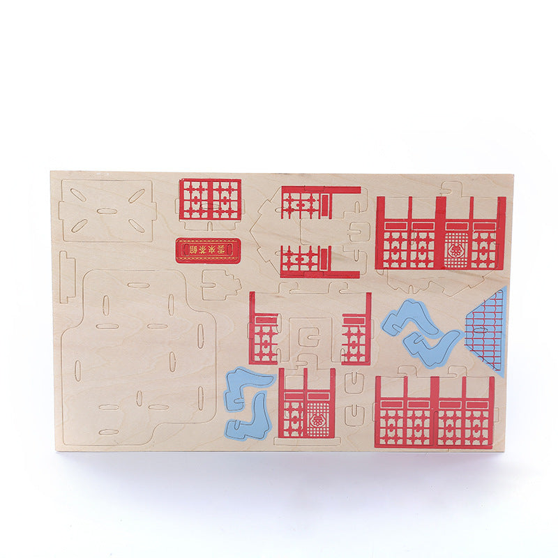 DIY Holz Hand Puzzle kinder Pädagogisches Spielzeug