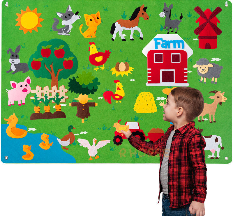 Felt Busy Board Kinder Bildungswissenschaftliche Spielzeuge