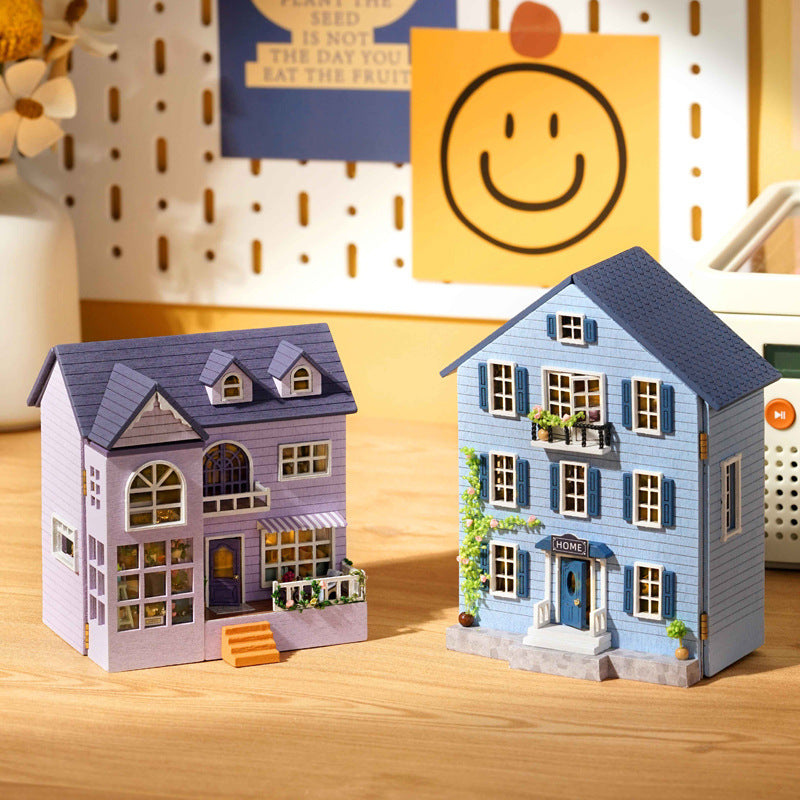 DIY Moshou Manor Glücklich Manor Holzhaus Spielzeug