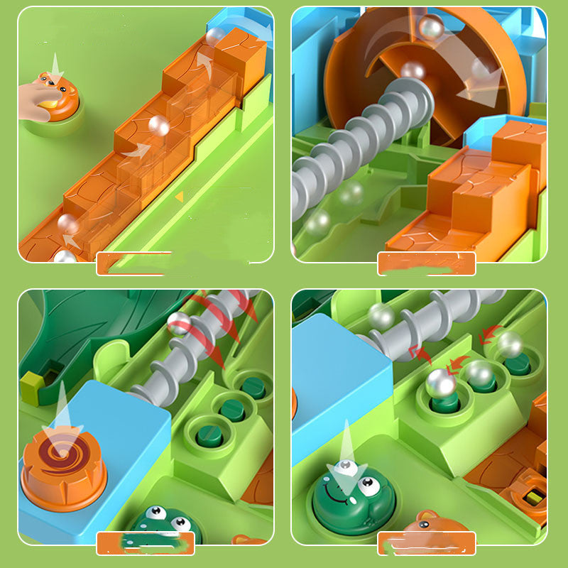 "Kinderspieltischspielzeug für Dschungel-Abenteuer-Ballbahn-Puzzle"
