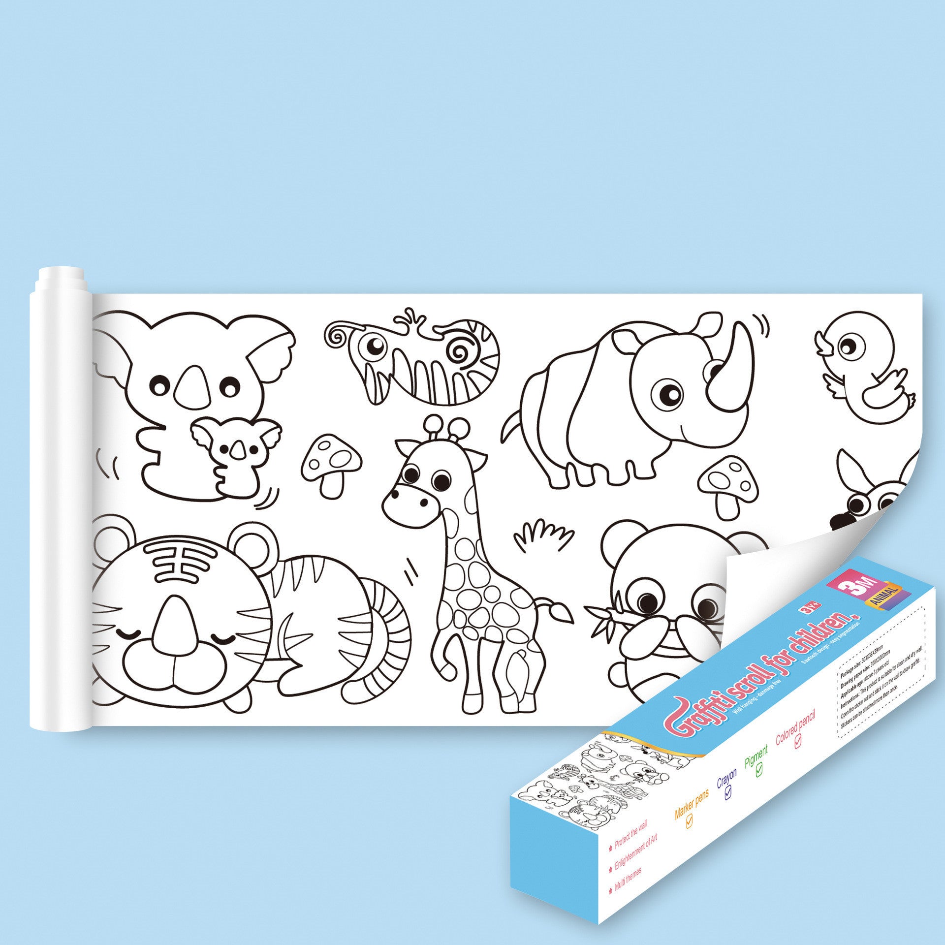 Kinder Paste DIY Graffiti Blättern Immer Wieder