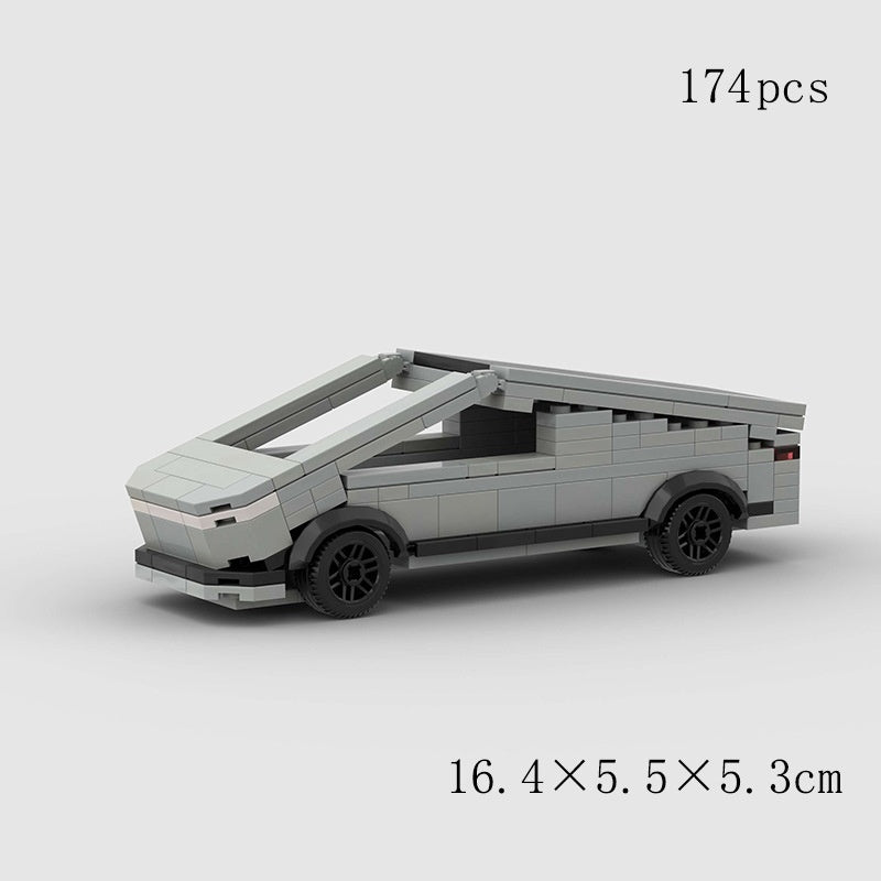 Chinesische Puzzle-Bausteine Tesla-Technologie Auto Kinder Lernspielzeug