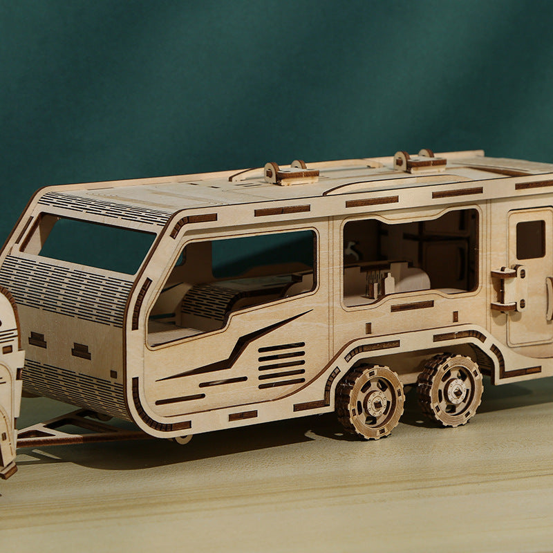 3D RV Puzzle DIY Holz Kinder kreatives Spielzeug