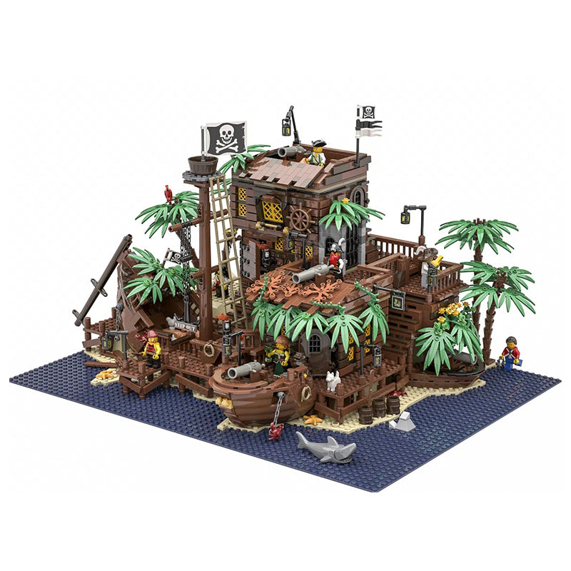 Große Captain Action Shipwreck Karibik Serie Montiert Spielzeug