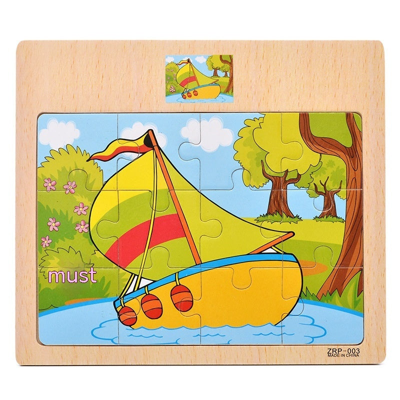 mytooy Holzpuzzle 12-teilig