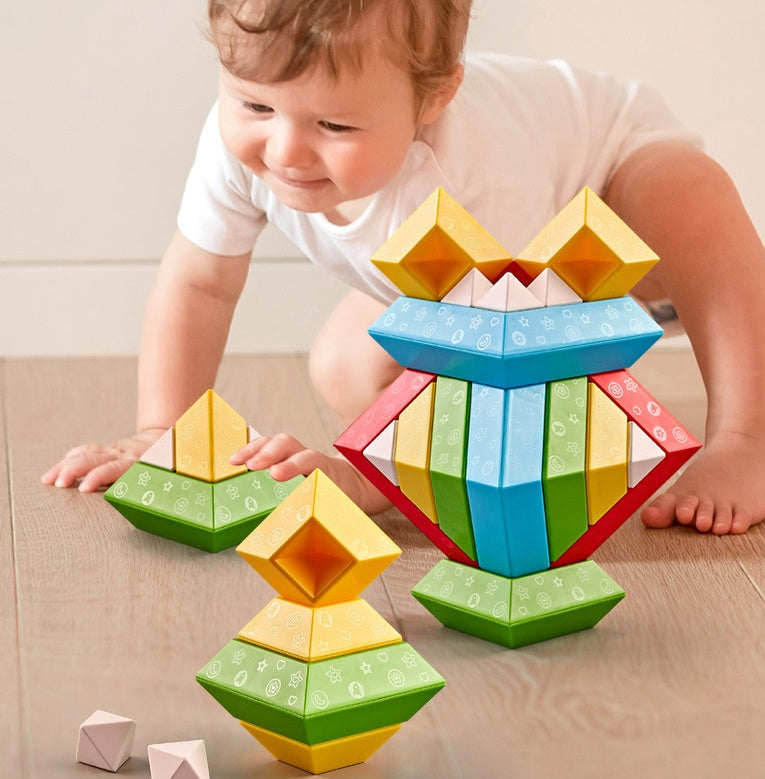 Neue Vielzahl Gebäude Block Turm kinder Weisheit Montiert Pädagogisches Spielzeug