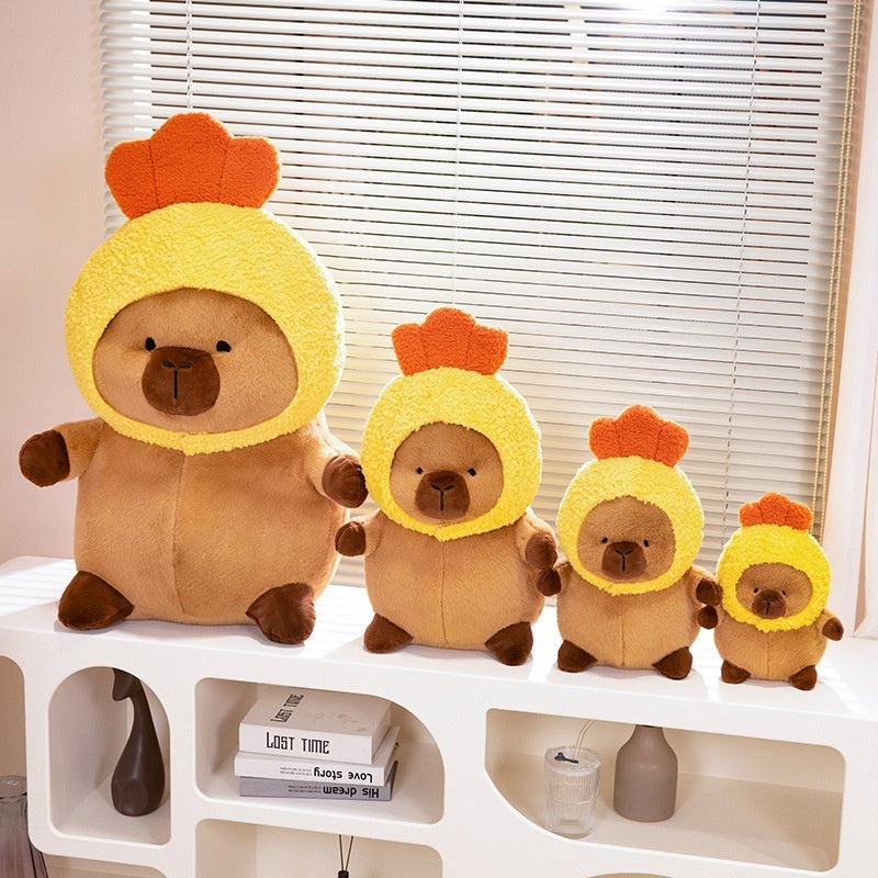 Capabala Capybara mit Hut Orange Hut Mädchen Plüschspielzeug Puppe