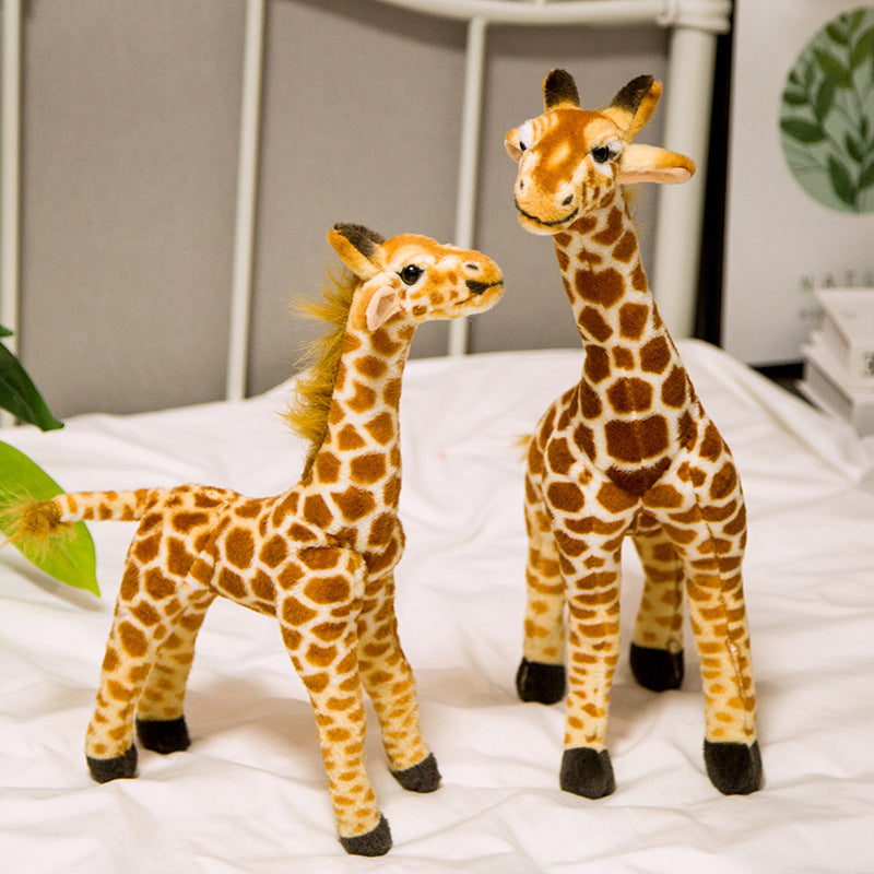 Simulation von Giraffen-Plüschspielzeug für Kinder zum Schlafen