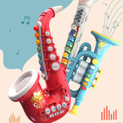 Kinder Simulation Elektrische Saxophon Trompete Klarinette Frühen Bildung Musik Spielzeug