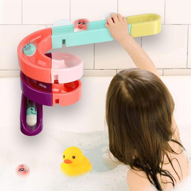 Kinder Bad Spielzeug Wand Saugnapf Marmor Rennen Run Track Bad Badewanne Baby Spielen Wasser Spiele Spielzeug Kit für Kinder