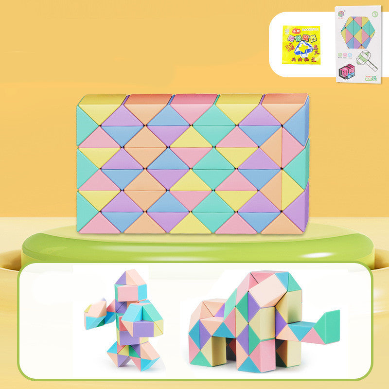 Schlange Twist Cube Stress Relief Pädagogisches Spielzeug Kinder Geschenke Magie Schlange Herrscher Puzzle Klapp Pädagogische