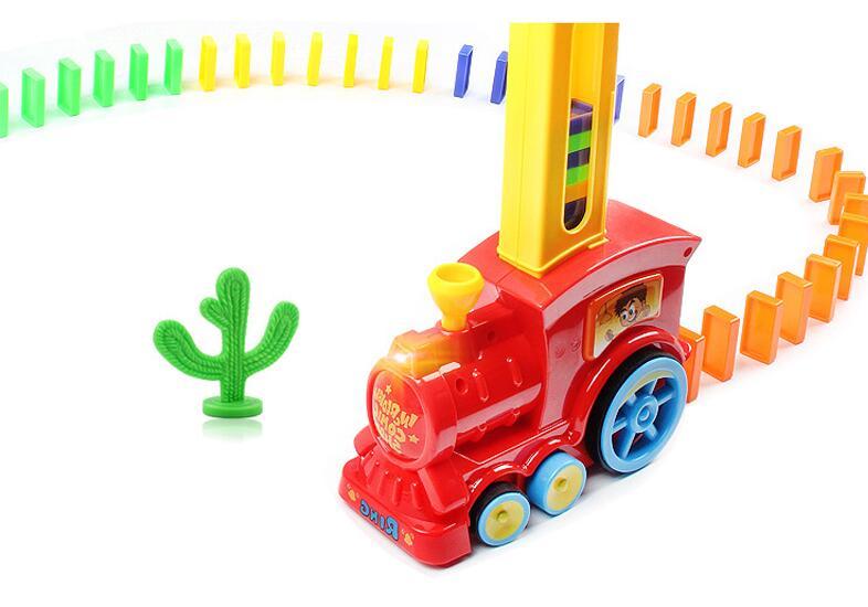 Domino dominosteine elektrische Thomas kleinen zug blöcke, Puzzle Kinder Spielzeug