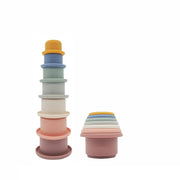 Baby Interaktive Jenga Kinder Silikon Säugling Pädagogisches Spielzeug