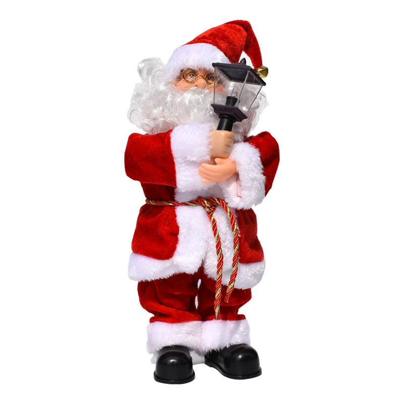 Elektrische Santa Claus Spielen Instrumente Musik Puppe Geschenk Spielzeug Dekoration