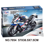 mytooy Retro Motorrad Klemmbausteine