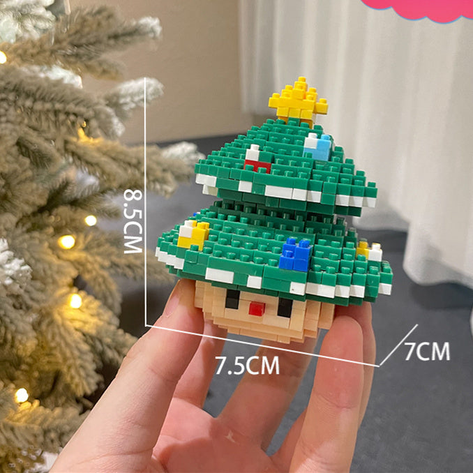 Weihnachts serie kleine Partikel montage Bausteine Spielzeug Puzzle Ornamente
