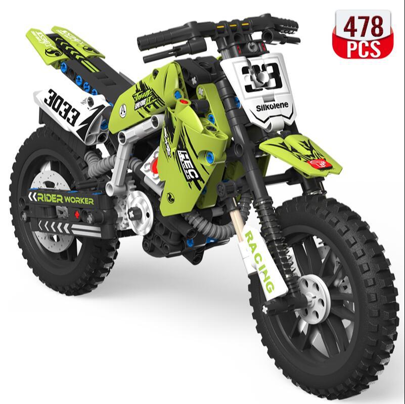 Bausteine Motorrad Modell kinder Pädagogisches Montage Spielzeug