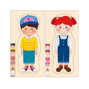 mytooy Schichtenpuzzle Mädchen und Junge