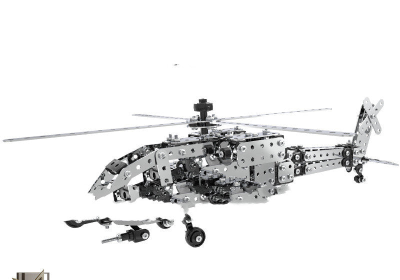 mytooy Helikoper Modell aus Metall zum Zusammenbauen