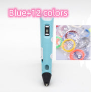 3D stift (3D print pen) zwei generation graffiti 3D stereoskopischen pinsel kinder puzzle malerei spielzeug