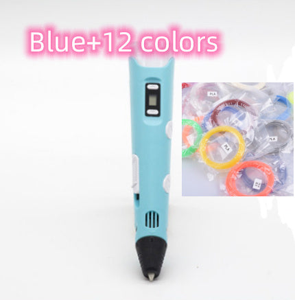 3D stift (3D print pen) zwei generation graffiti 3D stereoskopischen pinsel kinder puzzle malerei spielzeug