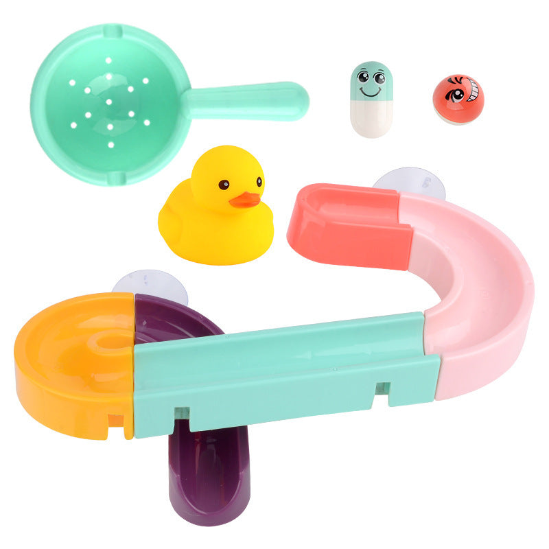 Kinder Bad Spielzeug Wand Saugnapf Marmor Rennen Run Track Bad Badewanne Baby Spielen Wasser Spiele Spielzeug Kit für Kinder