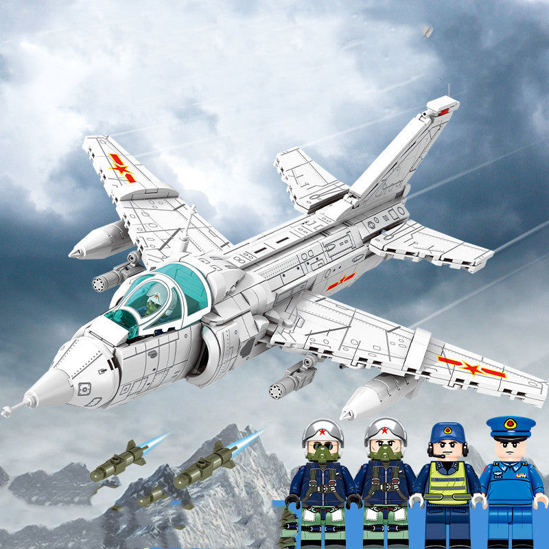 Gebäude Block Aircraft Military Serie Große Transport Montage Spielzeug