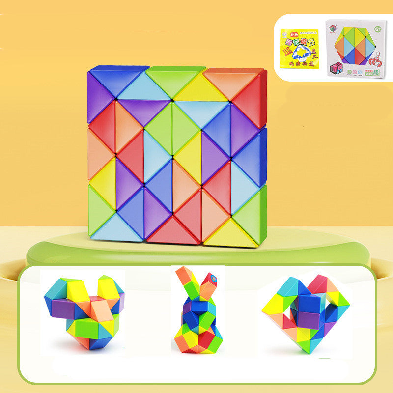Schlange Twist Cube Stress Relief Pädagogisches Spielzeug Kinder Geschenke Magie Schlange Herrscher Puzzle Klapp Pädagogische