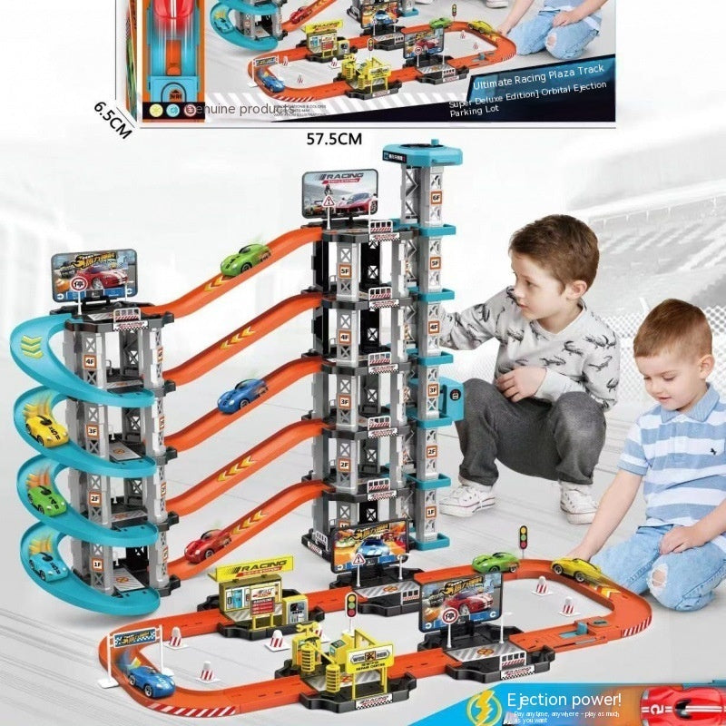 Track Toys Kinder große Auswurf Parkplatz Plastiks pielzeug