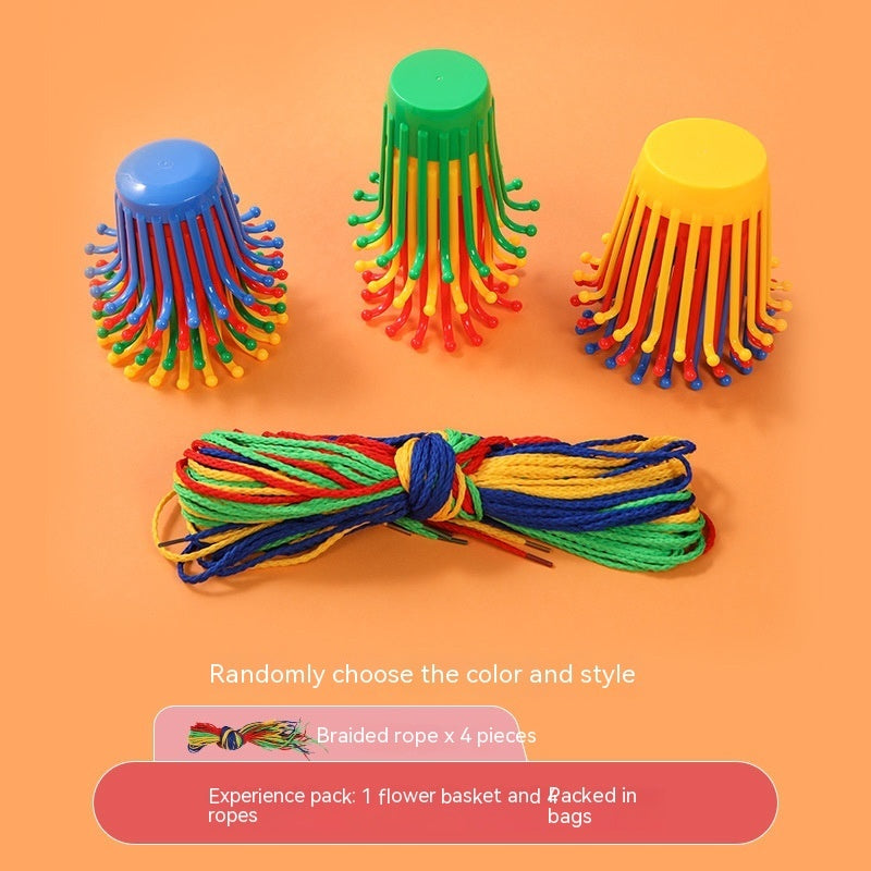 Kinder handgemachtes Diy gewebtes Gewindes pielzeug