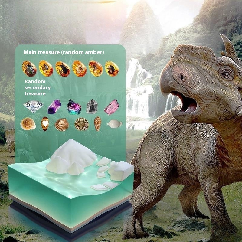 "Bernstein Seifen-Schlamm-Grabblindbox Archäologische Spielzeuge Kinder Entspannung Hand Büro"