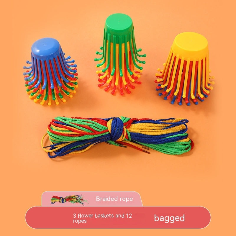 Kinder handgemachtes Diy gewebtes Gewindes pielzeug